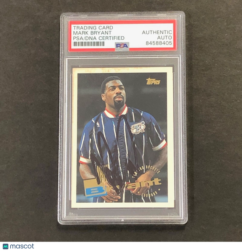 1995-96 Topps Basketball #258 Mark Bryant Signed Card AUTO PSA/DNA Slabbed Rocke