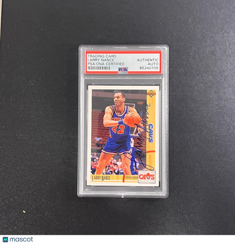 1991 Upper Deck #223 Larry Nance Signed Card PSA Slabbed Cavs