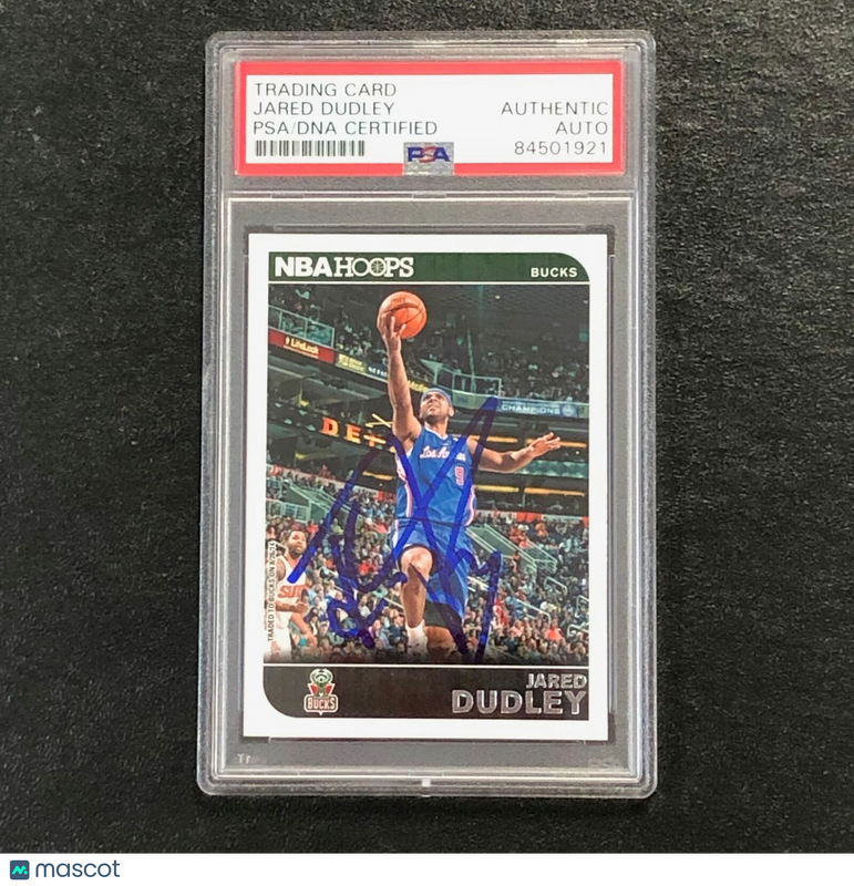 2014-15 NBA Hoops #166 Jared Dudley Signed Card AUTO PSA Slabbed Bucks