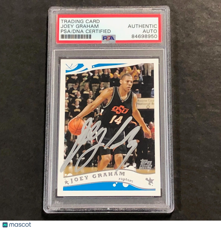 2005-06 Topps Basketball #236 Joey Graham Signed Card PSA Slabbed Raptors
