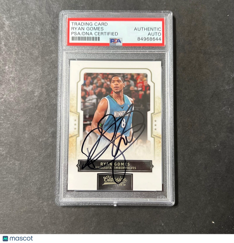 2009 Panini Classics #57 Ryan Gomes Signed Card AUTO PSA Slabbed Timberwolves