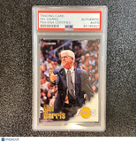 1997 Fleer Skybox #261 Del Harris Signed Card AUTO PSA Slabbed Lakers