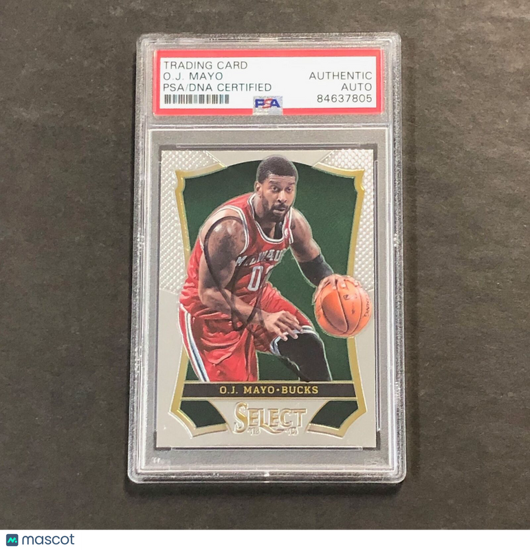 2013-14 Panini Select #94 O.J. Mayo Signed Card AUTO PSA Slabbed Bucks