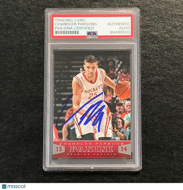 2013-14 Panini Basketball #63 Chandler Parsons Signed Card AUTO PSA/DNA Slabbed