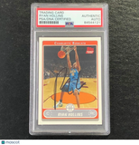 2006-07 Topps Basketball #225 Ryan Hollins Signed Card AUTO PSA Slabbed RC Bobca