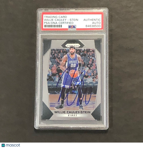 2017-18 Panini Prizm #29 Willie Cauley-Stein Signed Card AUTO PSA Slabbed Kings