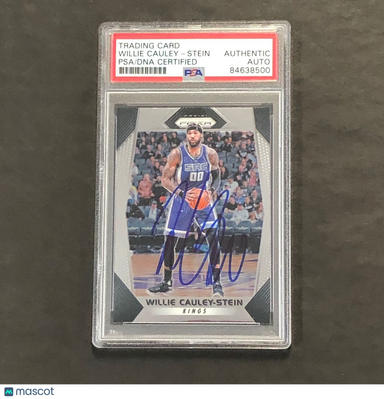 2017-18 Panini Prizm #29 Willie Cauley-Stein Signed Card AUTO PSA Slabbed Kings