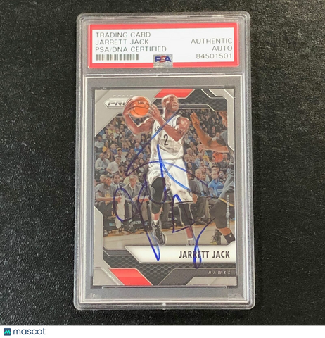 2016-17 Panini Prizm #80 Jarrett Jack Signed Card AUTO PSA Slabbed Nets