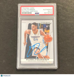 2013-14 Panini Prizm #115 Evan Fournier Signed Card AUTO PSA Slabbed Nuggets