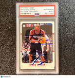 2006-07 NBA Fleer #25 Travis Outlaw Signed Card AUTO PSA Slabbed Portland Trail