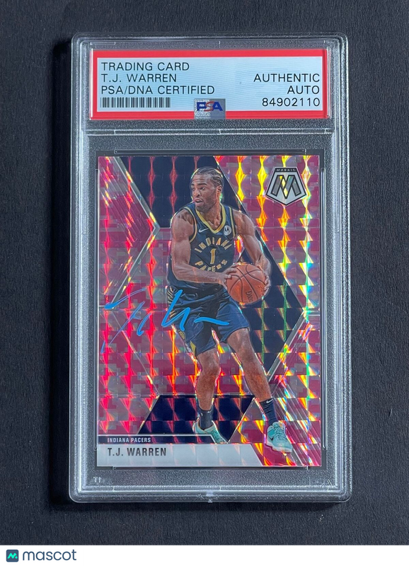 2019-20 Panini Mosaic #165 TJ WARREN Signed Card AUTO PSA Slabbed Pacers