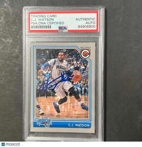 2016-17 Panini Complete #193 C.J. Watson Signed Card AUTO PSA Slabbed Magic