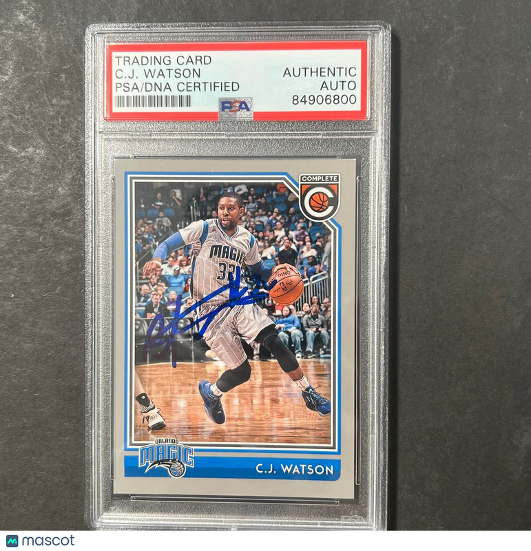 2016-17 Panini Complete #193 C.J. Watson Signed Card AUTO PSA Slabbed Magic