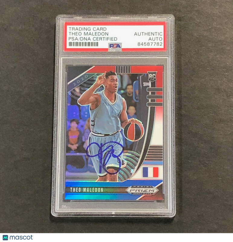 2020-21 Panini Prizm Draft Picks #57 Theo Maledon Signed Card AUTO PSA Slabbed R