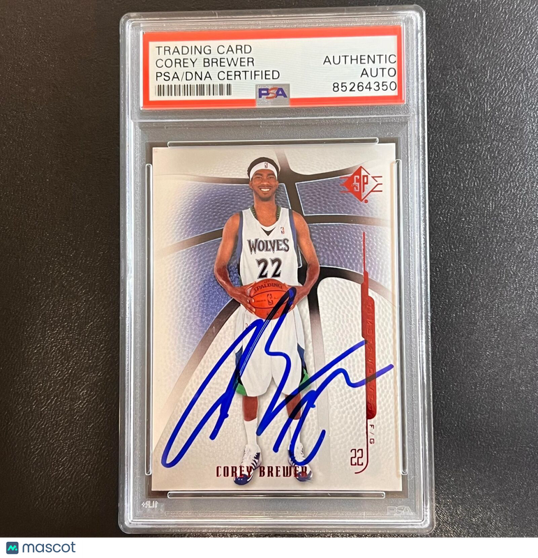 2008-09 Upper Deck SP #22 Corey Brewer Signed Card AUTO PSA Slabbed Timberwolves