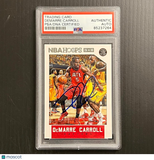 2015-16 NBA Hoops #79 DeMarre Carroll Signed Card AUTO PSA Slabbed Raptors