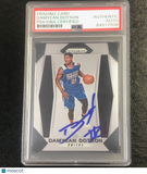 2017-18 Panini Prizm #272 Damyean Dotson Signed Card AUTO PSA Slabbed RC Knicks