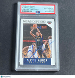 2015-16 Panini Hoops #85 Alexis Ajinca Signed Card AUTO PSA Slabbed Pelicans