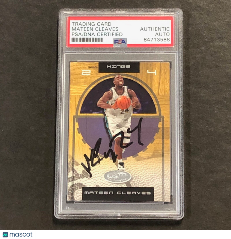 2000-2001 Fleer #33 Mateen Cleaves Signed Card AUTO PSA Slabbed Kings