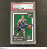 2015-16 NBA Hoops #271 RJ Hunter Signed Card AUTO PSA Slabbed RC Celtics