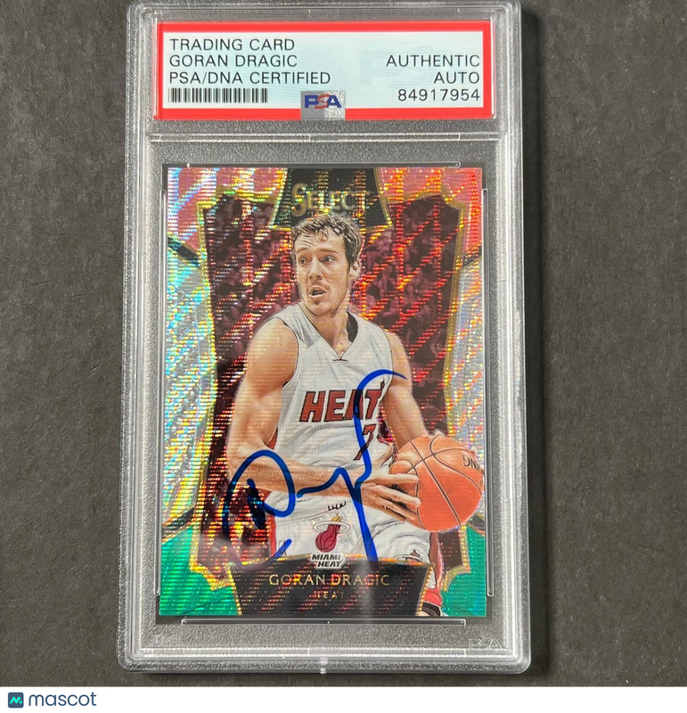 2015-16 Panini Select #24 Goran Dragic Signed Card AUTO PSA/DNA Slabbed Heat