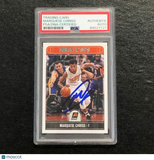 2017-18 NBA Hoops #202 Marquese Chriss Signed Card AUTO PSA Slabbed Suns