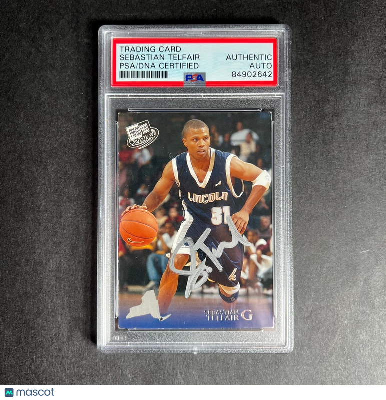 2004 Press Pass #30 Sebastian Telfair Signed Card AUTO PSA/DNA Slabbed Lincoln