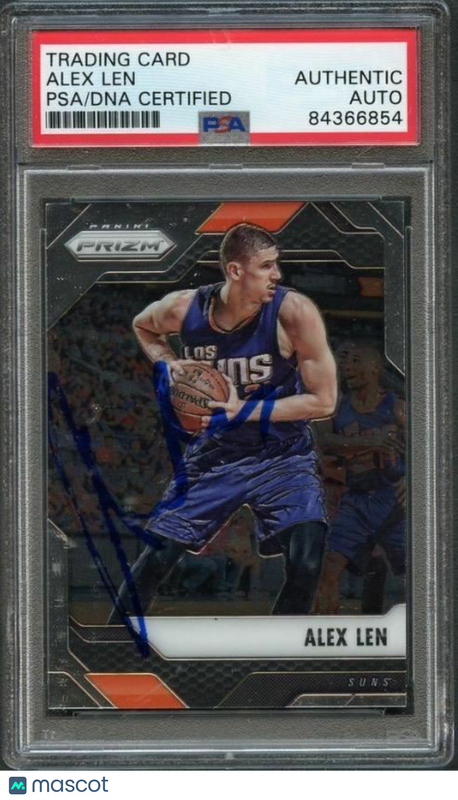 2016-17 Panini Prizm #250 Alex Len Signed Card AUTO PSA Slabbed Suns
