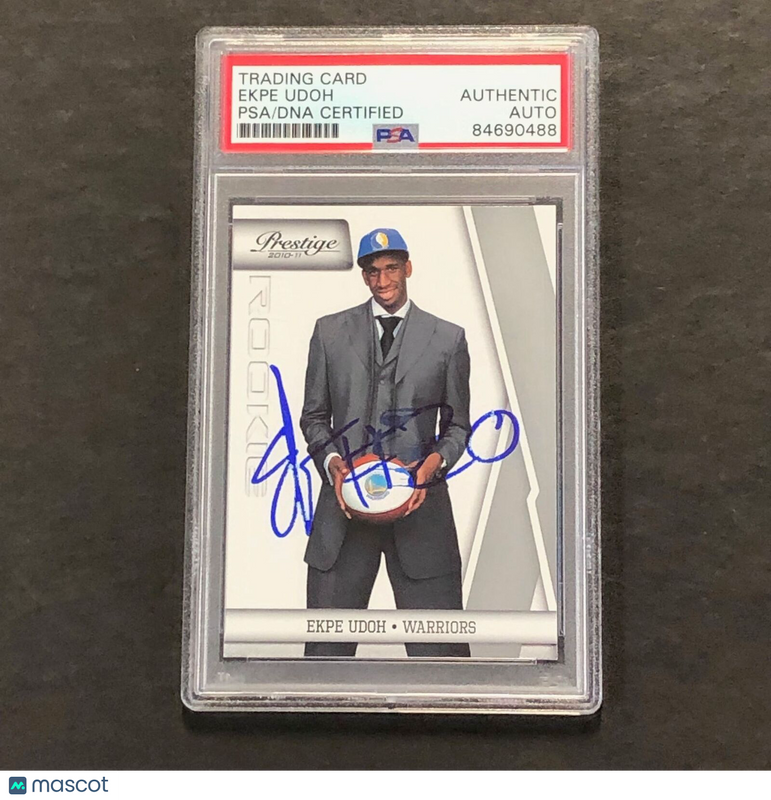 2010-11 Panini Prestige #156 Ekpe Udoh Signed Card AUTO PSA Slabbed RC Warriors