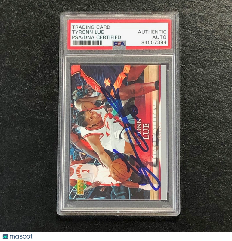 2007-08 Upper Deck First Edition #145 Tyronn Lue Signed Card AUTO PSA Slabbed Ha