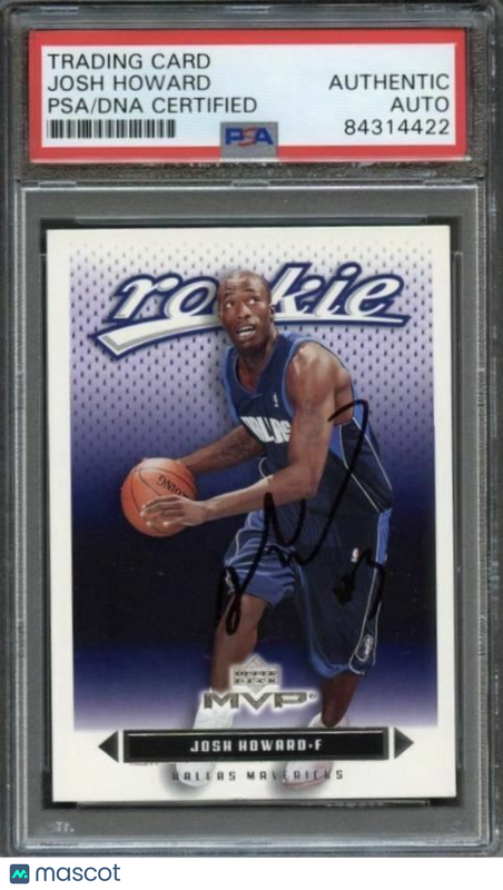 2003-04 Upper Deck MVP #229 Josh Howard Signed Card AUTO PSA/DNA Slabbed