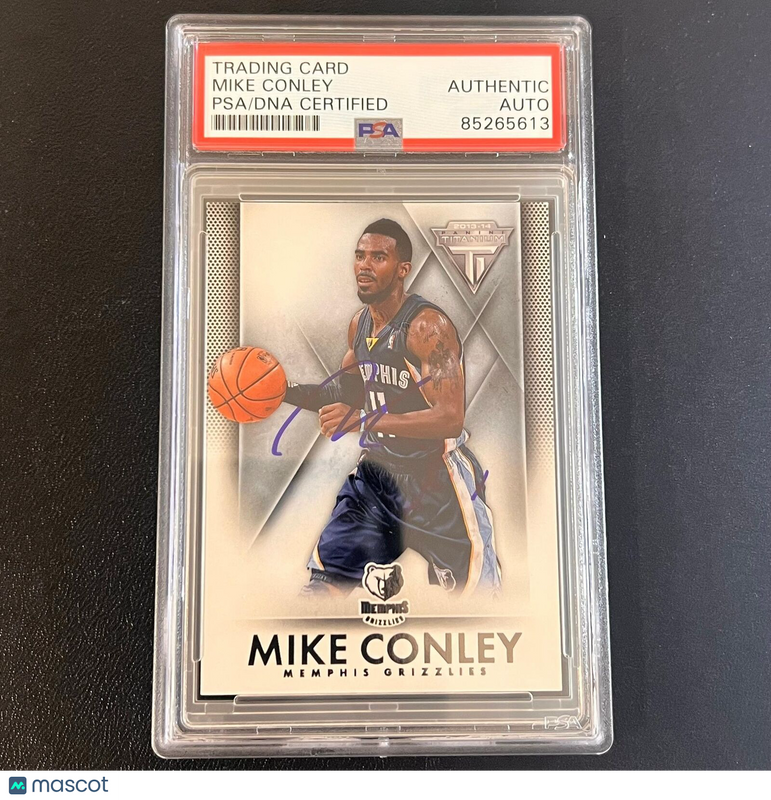 2014 Panini Prestige #65 Mike Conley signed Card AUTO PSA Slabbed Grizzlies
