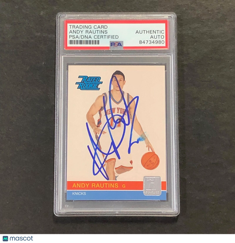 2010-11 DONRUSS RATED ROOKIE #260 ANDY RAUTINS Signed Card AUTO PSA Slabbed RC K