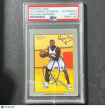 2006-07 Topps Turkey Red #206 Alexander Johnson Signed Card AUTO PSA Slabbed Gri