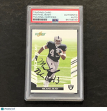 2007 Score #356 Michael Bush AUTO Signed Card PSA Slabbed Raiders