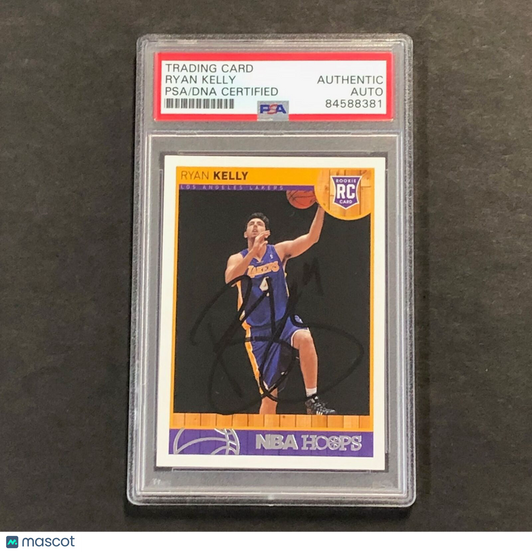 2013-14 NBA HOOPS #299 Ryan Kelly Signed Card AUTO PSA Slabbed RC Lakers