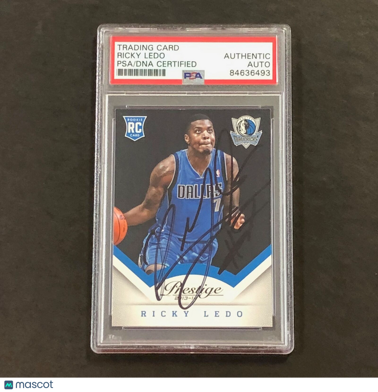 2013-14 PANINI PRESTIGE #188 Ricky Ledo Signed Card AUTO 10 PSA Slabbed Maverick