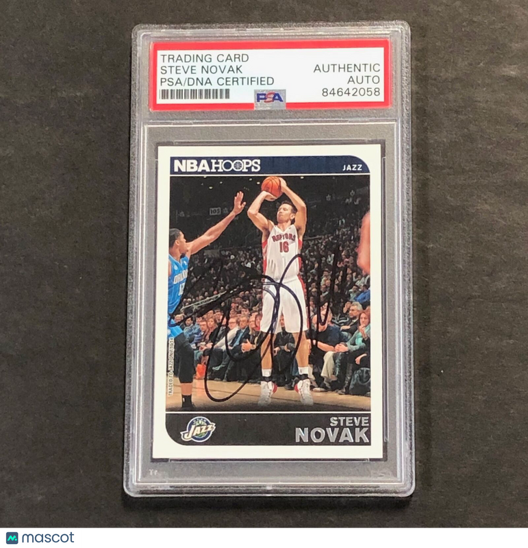 2014-15 Panini NBA Hoops #40 Steve Novak Signed Card AUTO PSA Slabbed Jazz