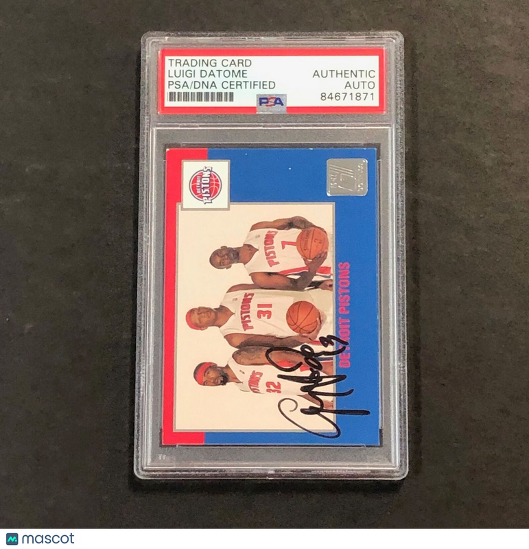 2010-11 Panini #270 Luigi Datome Signed Card PSA Slabbed Pistons