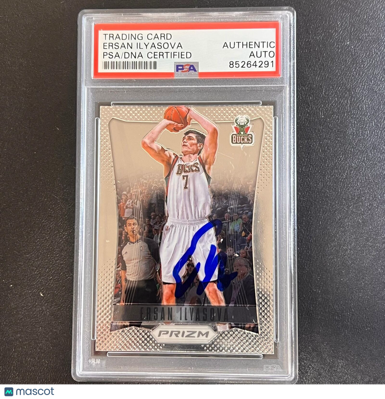 2012-13 Panini America #144 Ersan Ilyasova Signed Card AUTO PSA Slabbed Bucks