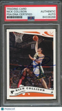 2005-06 Topps #165 Nick Collison Signed Card AUTO PSA Slabbed Sonics
