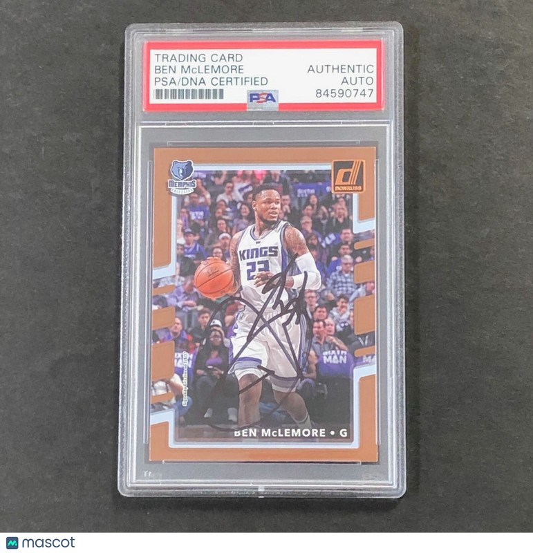 2017-18 Donruss Basketball #74 Ben McLemore Signed Card AUTO PSA Slabbed Grizzli