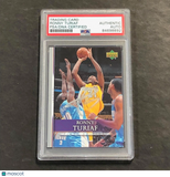 2007-08 Upper Deck #45 Ronny Turiaf Signed Card AUTO PSA Slabbed Lakers