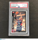 2008-09 NBA Fleer #16 Maurice Evans signed Card Auto PSA Slabbed Hawks