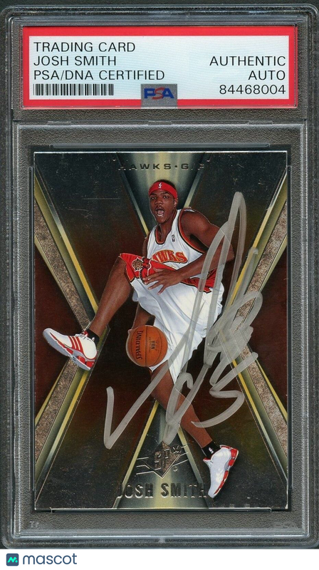 2005-06 Upper Deck SPx #2 Josh Smith signed Auto Card PSA/DNA Slabbed Hawks