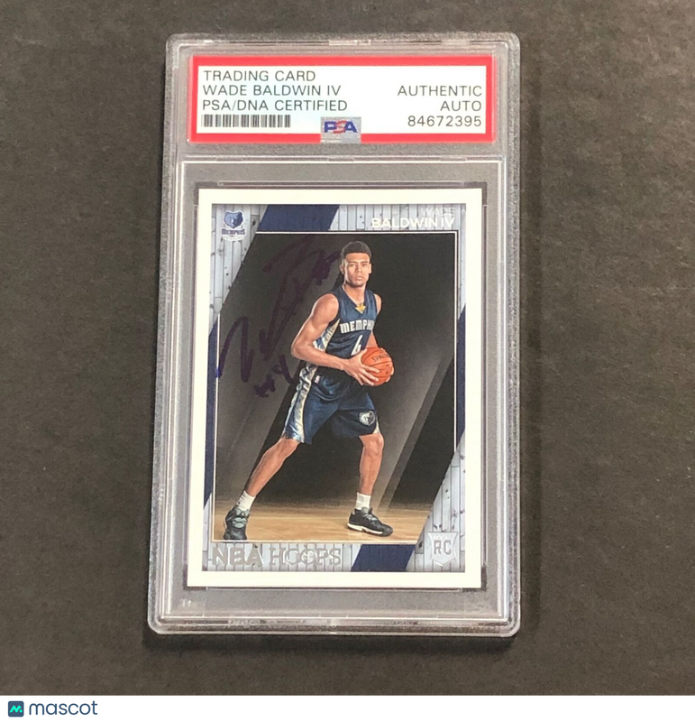 2016-17 Panini NBA Hoops #274 Wade Baldwin IV Signed Card AUTO PSA Slabbed Vande