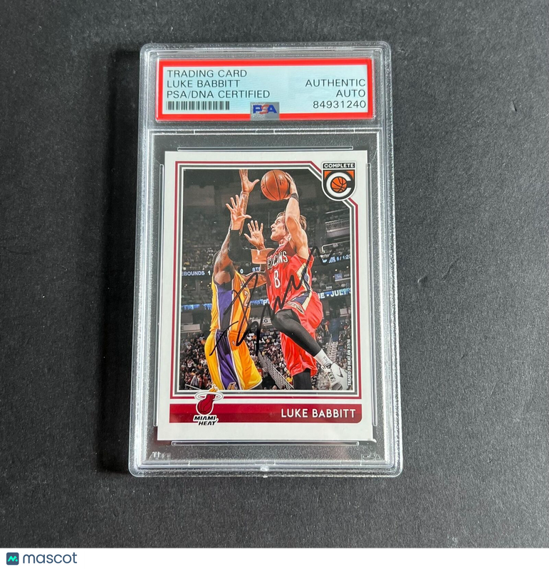 2016-17 Panini-Complete #106 Luke Babbitt Signed Card AUTO PSA Slabbed Heat