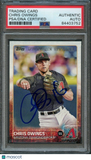 2015 Topps #63 Chris Owings Signed Card PSA Slabbed Auto Dbacks