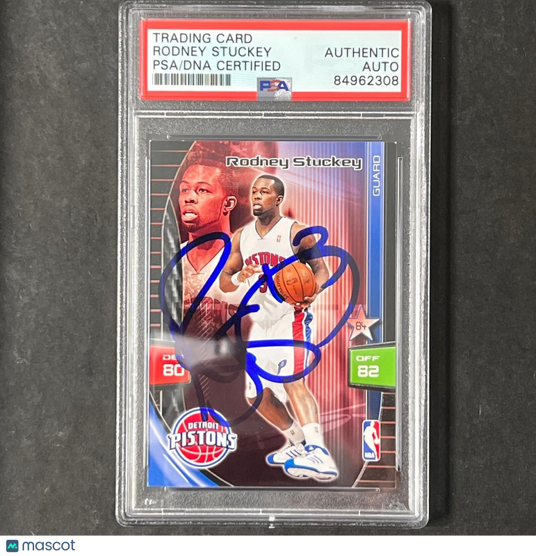 2009 Panini Rodney Stuckey Signed Card AUTO PSA Slabbed Pistons