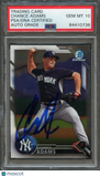2016 Bowman Chrome #BCP192 Chance Adams Signed Card PSA Slabbed Auto Grade 10 Ya